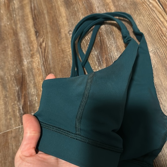 Lululemon Athletica teal green blue strappy sports bra size 6 - Picture 5 of 5